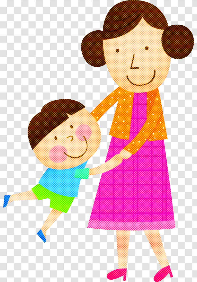 Cartoon Child Playing With Kids Gesture Happy Transparent PNG