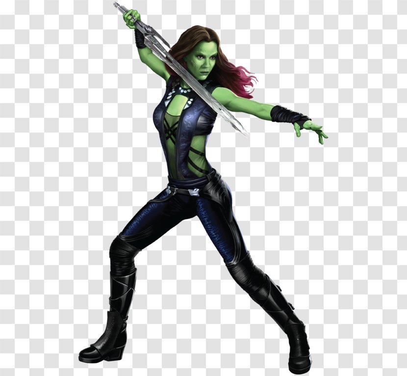 Gamora Star-Lord Rocket Raccoon Drax The Destroyer Ronan Accuser - Action Figure - Slender Man Transparent PNG