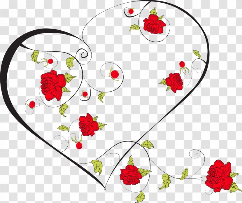 Photography Illustration - Ornament - Romantic Valentine's Day Heart Garland Transparent PNG
