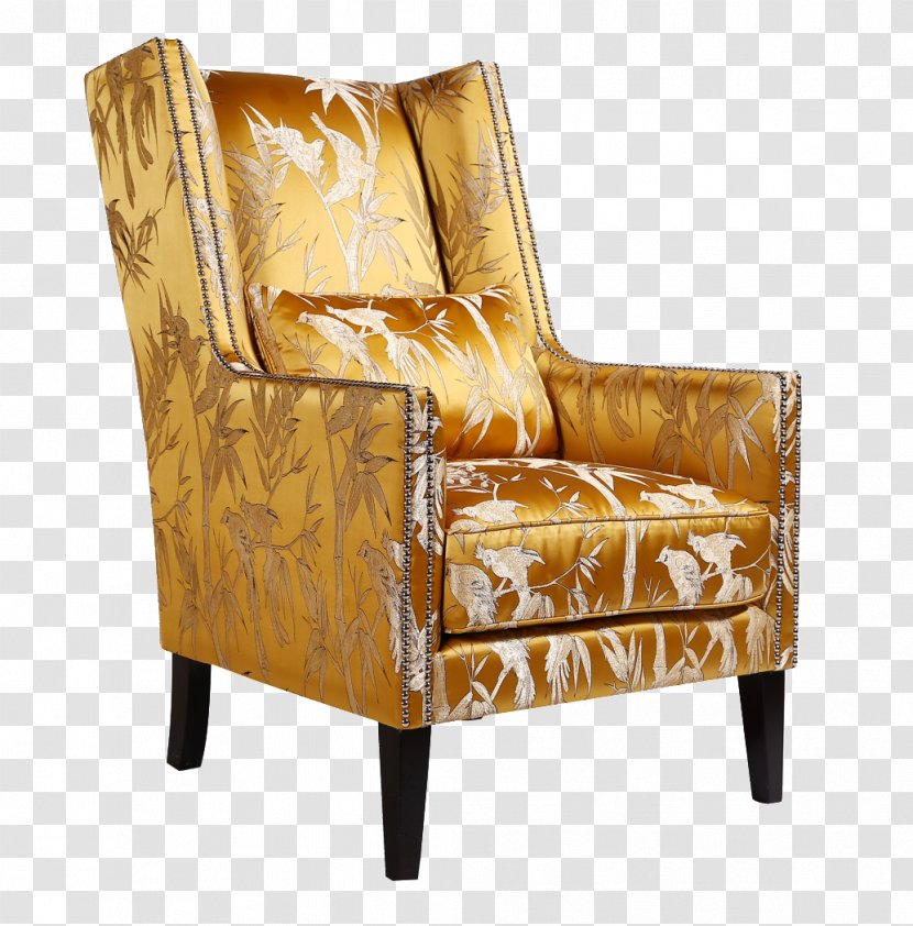 Office Chair Couch Upholstery Furniture - Armrest - Golden Bamboo Side Chairs Transparent PNG