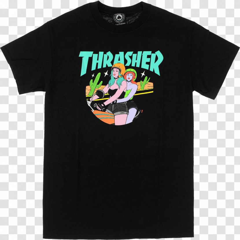 Hoodie T-shirt Thrasher Sweater Crew Neck - Brand Transparent PNG