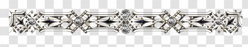 Jewellery Silver Monochrome Angle - Body - Vintage Border Transparent PNG