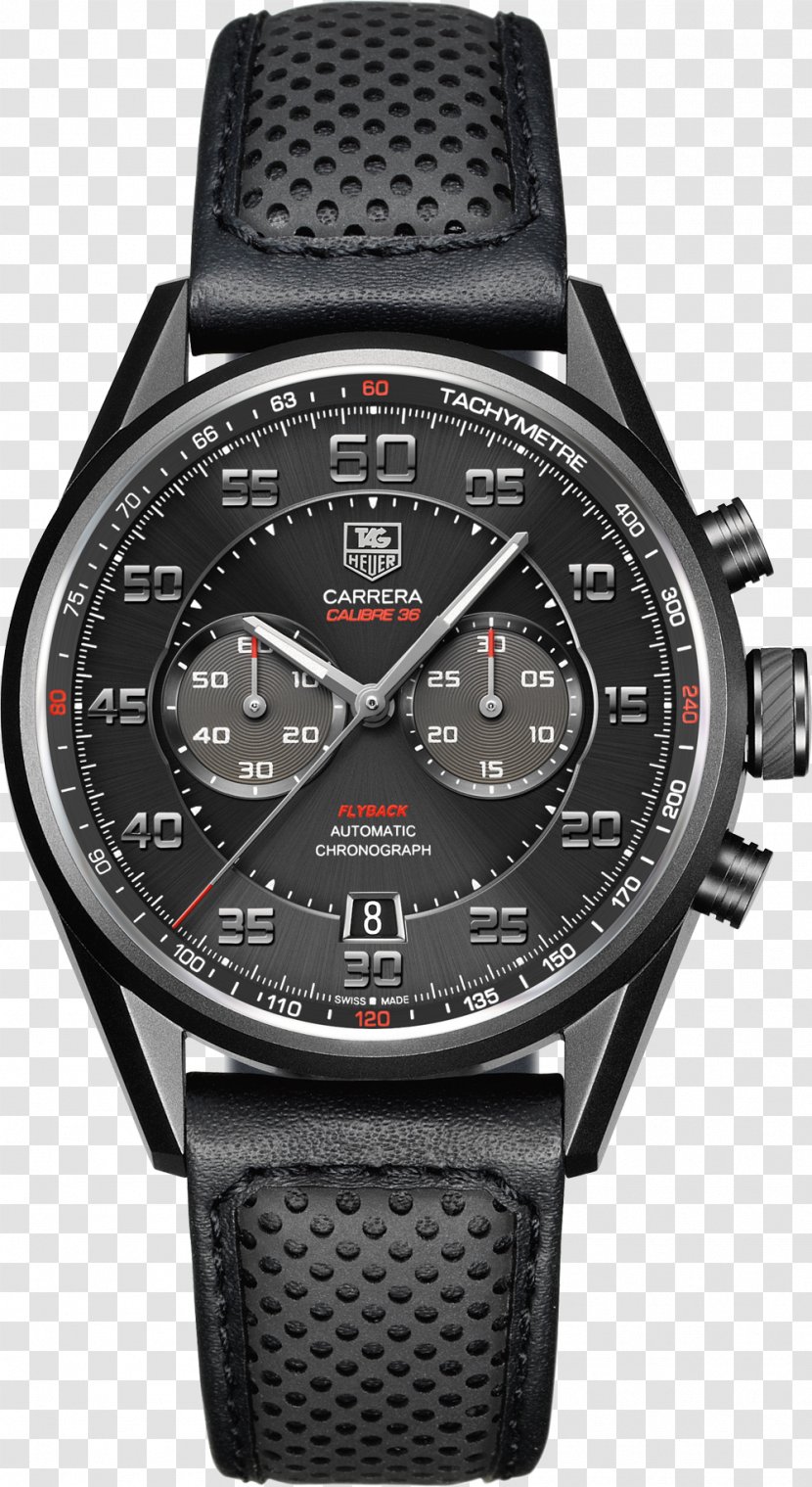 TAG Heuer Carrera Calibre 5 Watch 16 Day-Date Chronograph - Hardware Transparent PNG