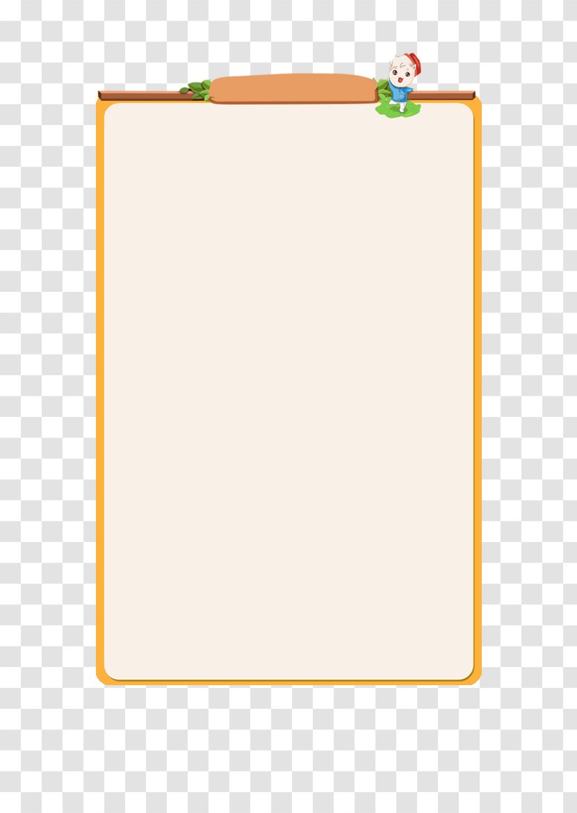 Paper Angle Yellow Line Picture Frames - Clipboard - Bilingual Frame Transparent PNG