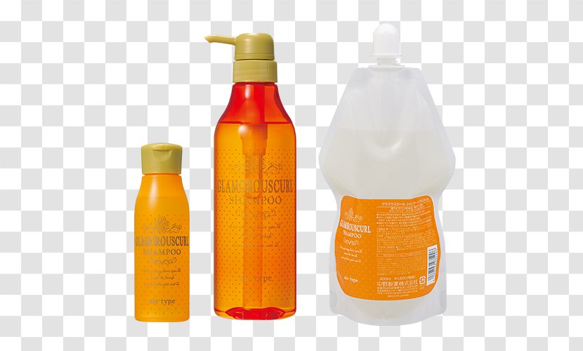 Shampoo Hair Care Nakano Seiyaku Plastic Bottle Capelli - Orange Transparent PNG