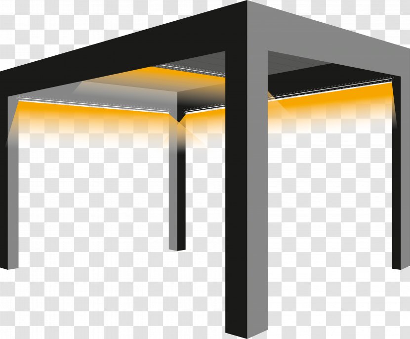 Light-emitting Diode Pergola Terrace Table - Lighting - Garage Ideas Transparent PNG