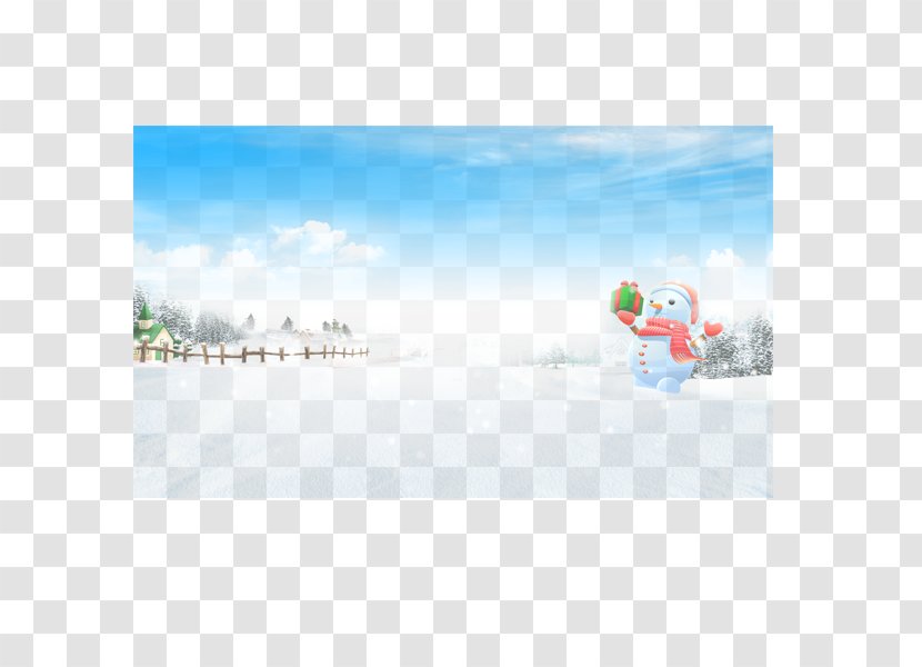 Arctic Cartoon Sky Illustration - Text - Snowman Christmas Transparent PNG