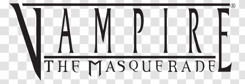 Logo Brand Font - Black And White - Vampire The Masquerade Download Transparent PNG