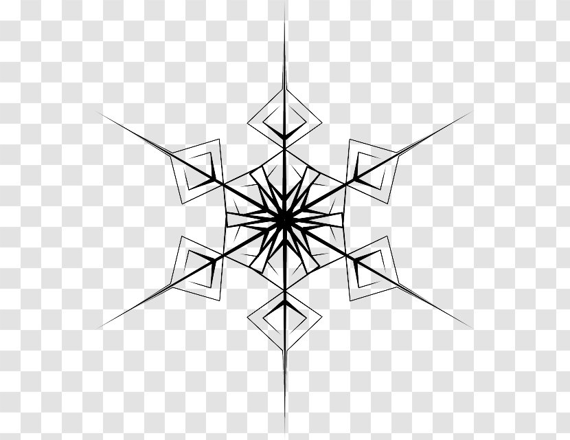 Snowflake Hexagon Crystal Clip Art - Shape Transparent PNG