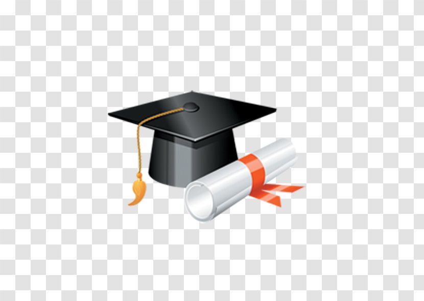 Square Academic Cap Graduation Ceremony Hat Clip Art - Orange Transparent PNG