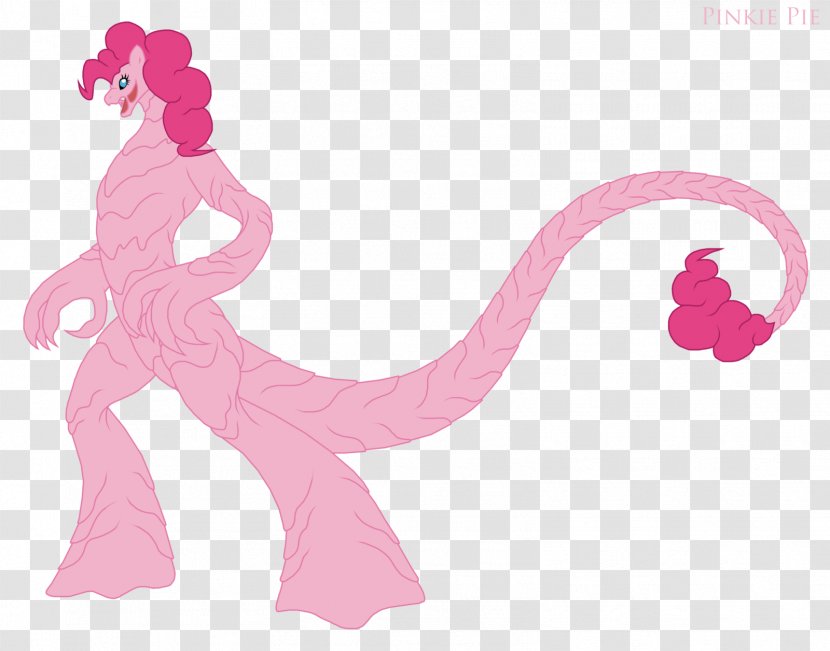 Pinkie Pie Pony Godzilla Fan Art Princess Luna - Silhouette Transparent PNG
