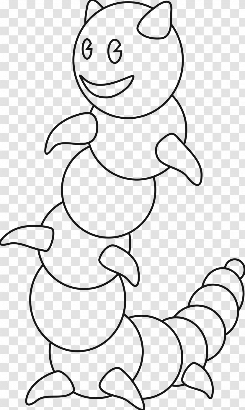 Black And White Clip Art - Watercolor - Caterpillar Transparent PNG