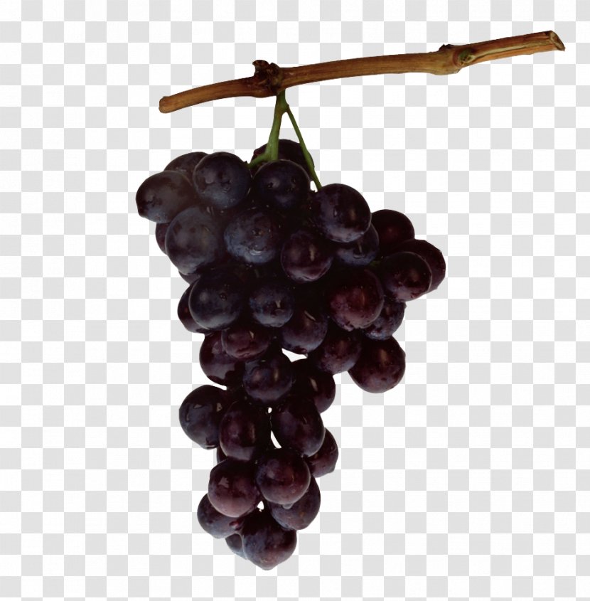 Kyoho Grape Fruit - Raisin - A Bunch Of Grapes Transparent PNG