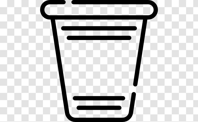 Plastic Cup - Black And White - Rectangle Transparent PNG