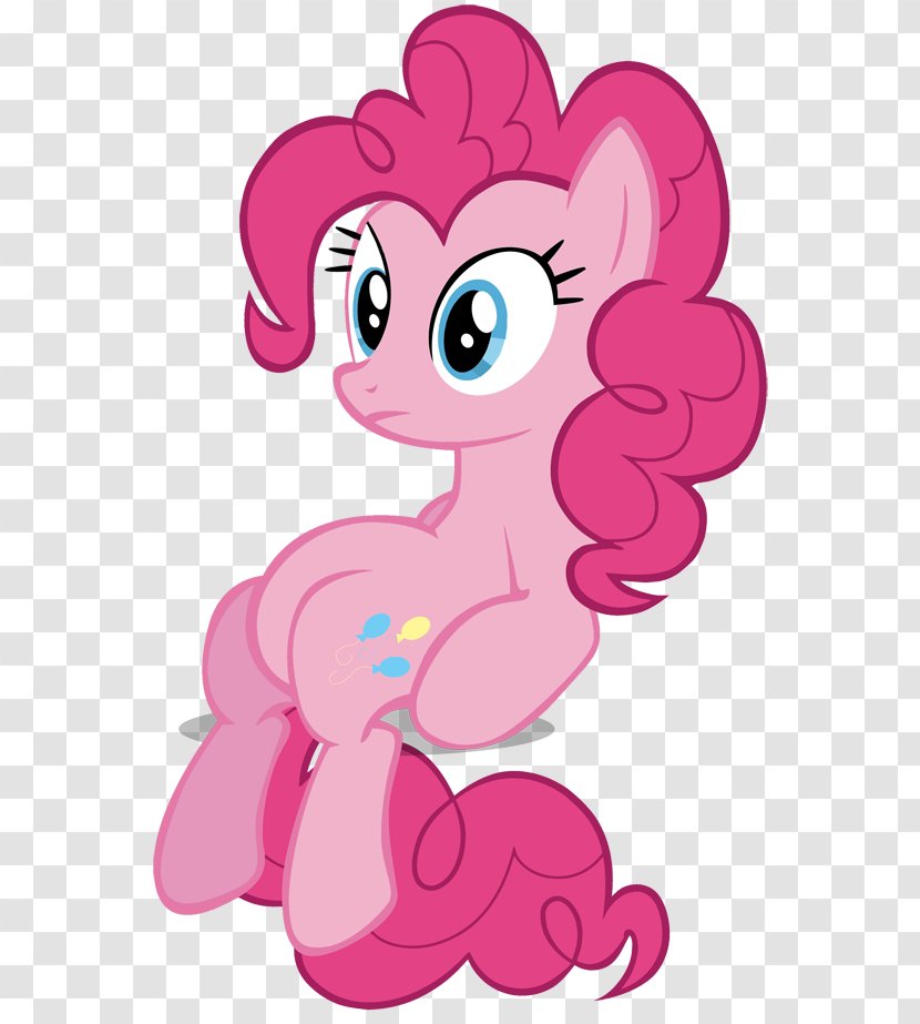 Pinkie Pie Pony Rarity Rainbow Dash - Heart - Silhouette Transparent PNG