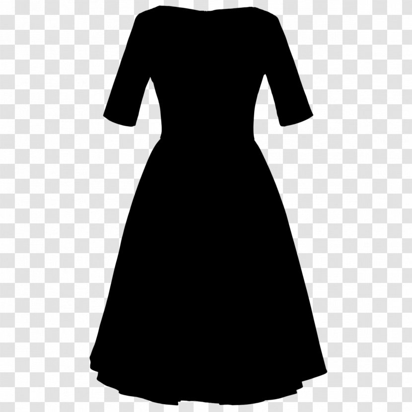 Dress Shoulder Sleeve Gown Black M - Blackandwhite - Aline Transparent PNG