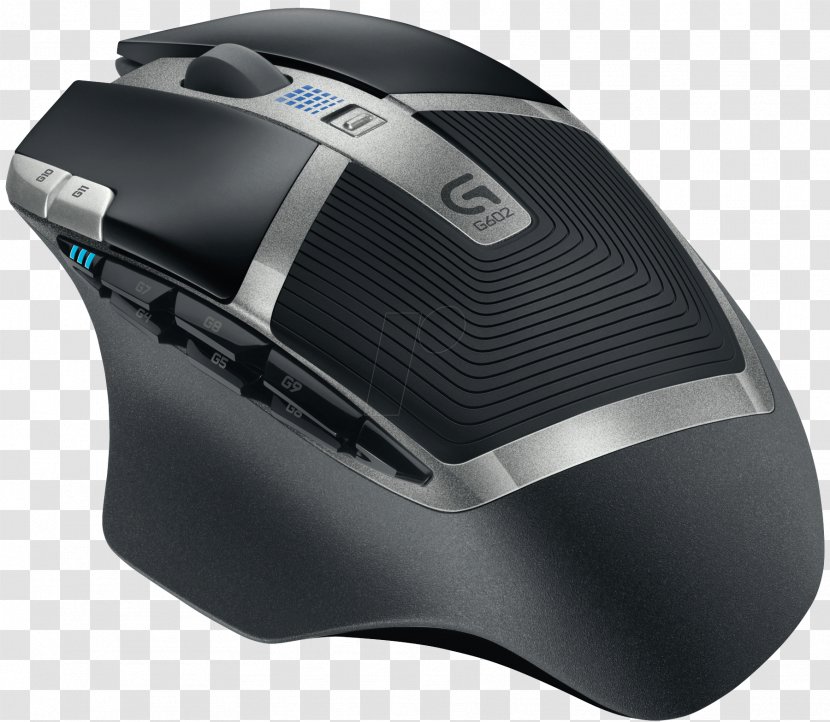 Computer Mouse Logitech G602 Video Game Wireless - Mats - Laser Transparent PNG