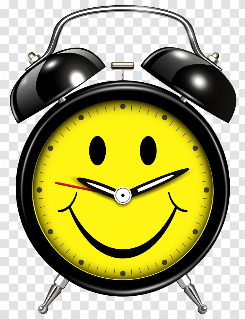 Alarm Clocks Smile Clip Art - Royaltyfree - Clock Transparent PNG