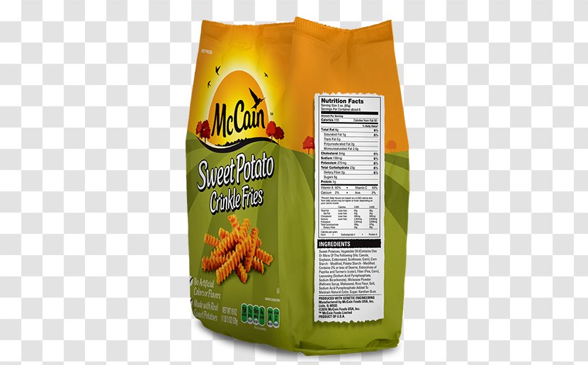 French Fries Hash Browns McCain Foods Nutrition Facts Label - Ingredient - Delicious Transparent PNG