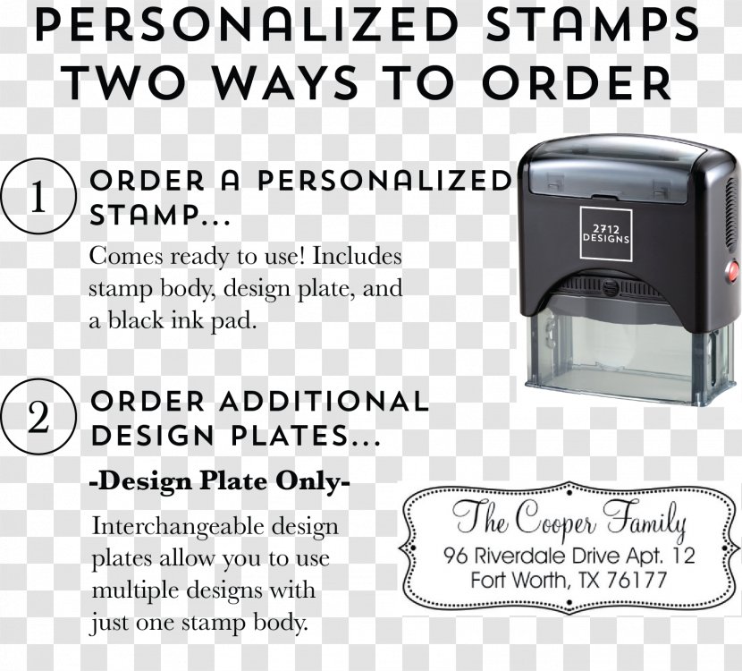 Rubber Stamp Postage Stamps Inker - Design Transparent PNG