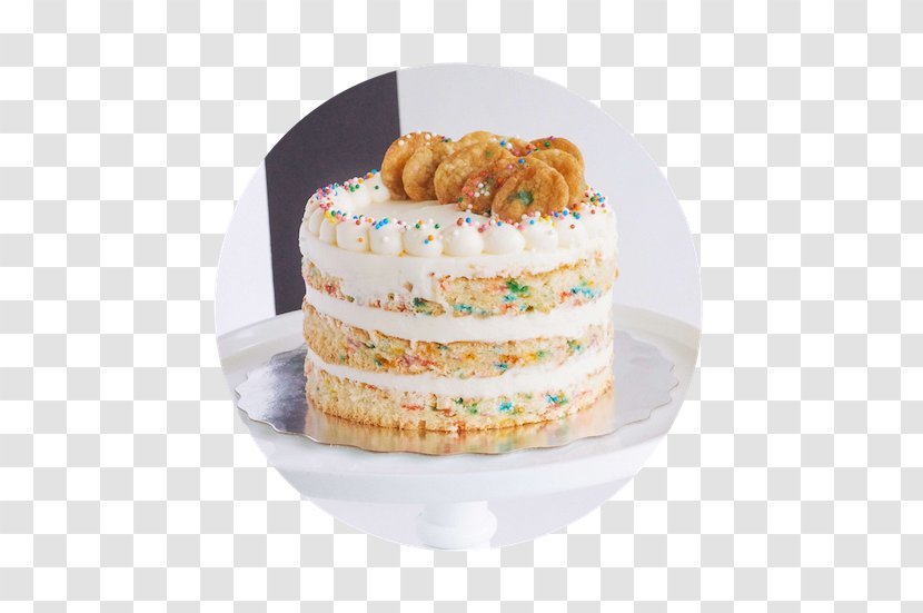 Confetti Cake Buttercream Birthday Chiffon Bakery - Baked Goods Transparent PNG