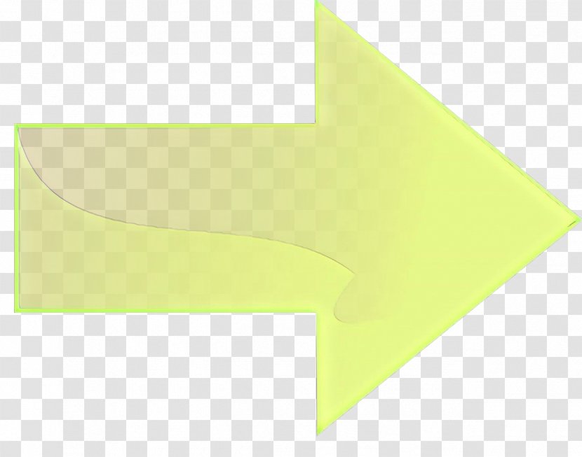 Origami Arrow - Yellow - Symbol Transparent PNG