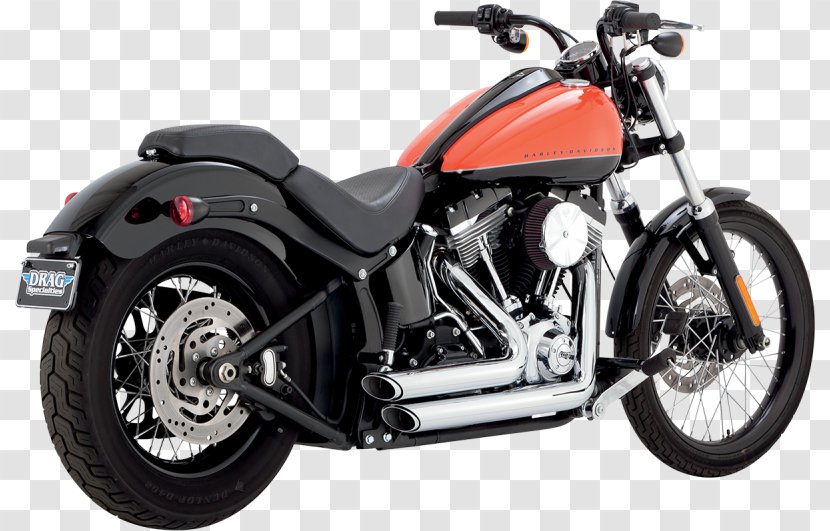 Exhaust System Softail Harley-Davidson Super Glide Motorcycle - Harleydavidson Cvo Transparent PNG