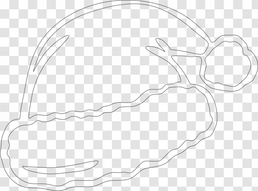 /m/02csf Drawing Line Art White Clip - Cartoon - Sata's Hat Transparent PNG