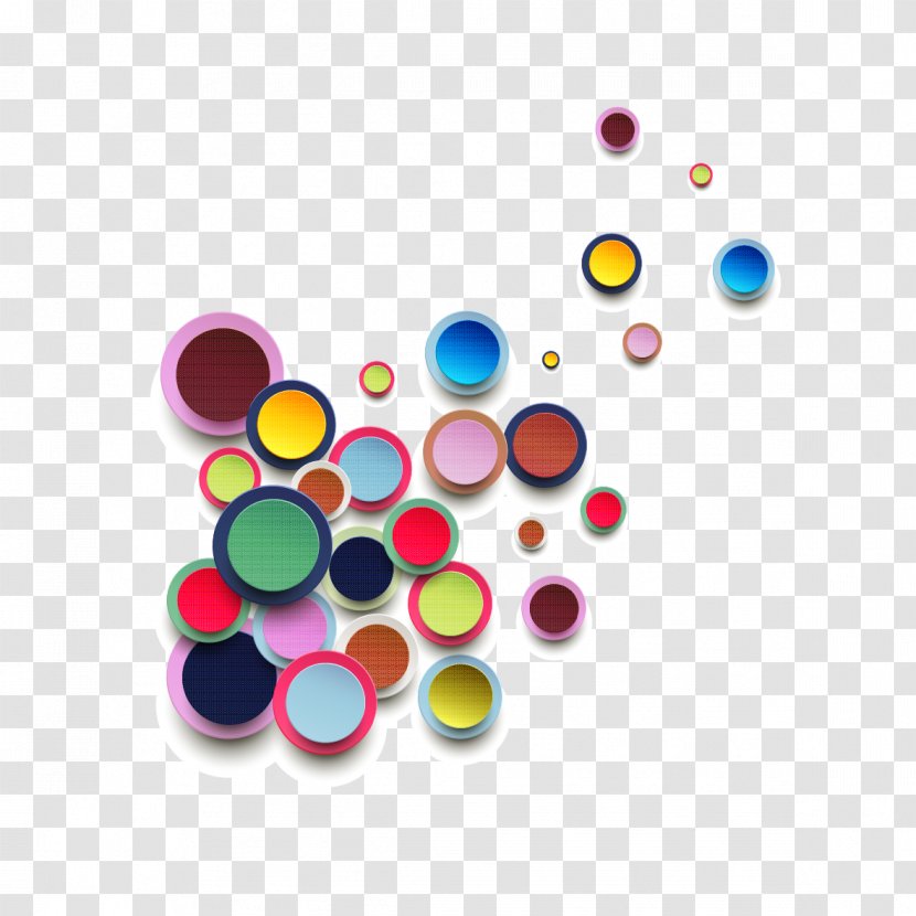 Circle Illustration - Pink - Vector Color Decorative Pattern Transparent PNG
