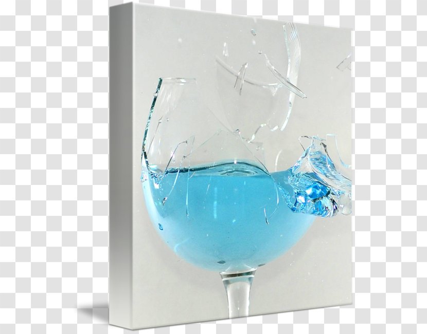 Blue Hawaii Lagoon Old Fashioned Glass Stemware - Aqua - Broken Transparent PNG