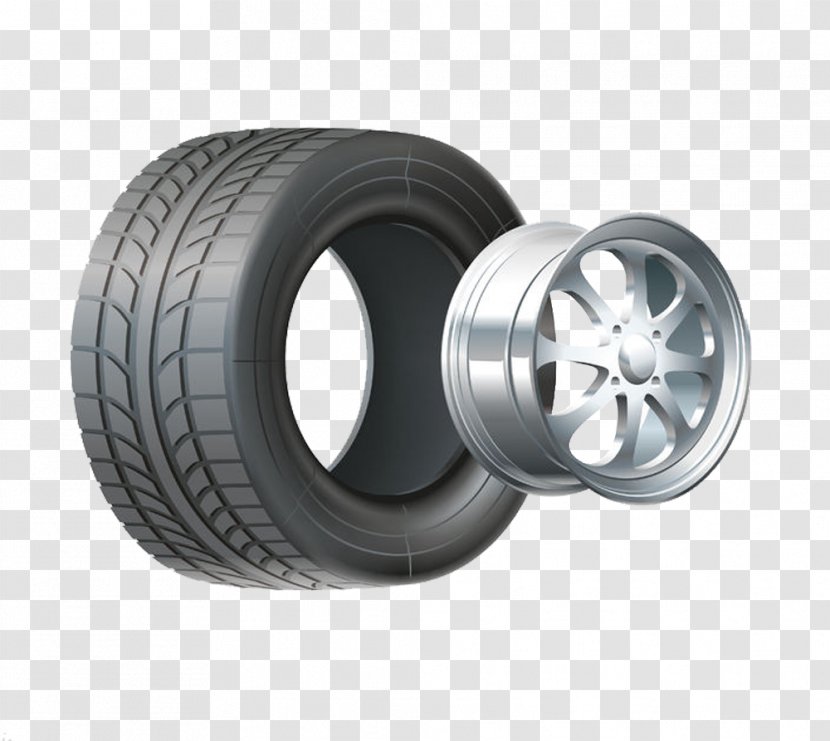 Car Tire Wheel And Axle Rim - Automotive Transparent PNG