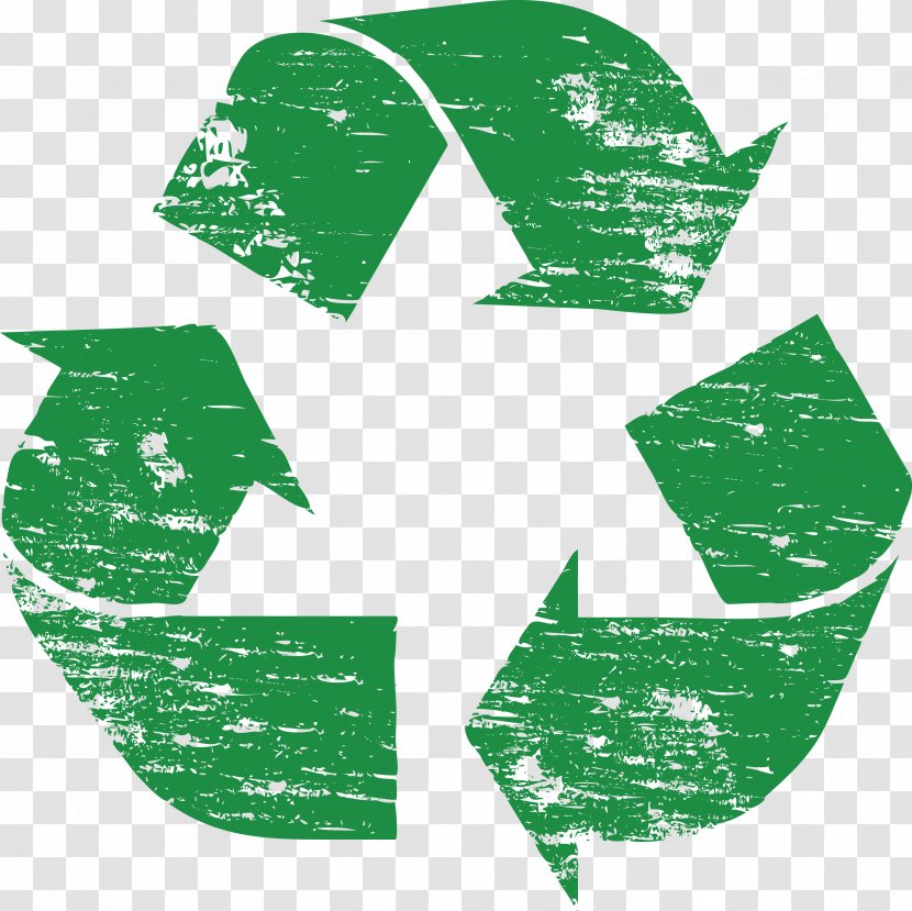 Recycling Symbol Clip Art - Waste Management - Green Smudge Paint Triangle Loop Icon Transparent PNG