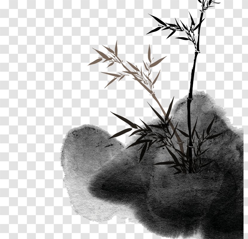 Bamboo Drawing Ink Painting - Art Transparent PNG