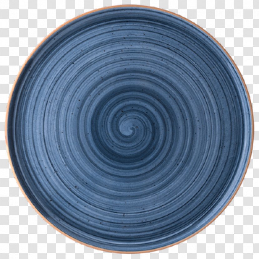 Plate Porcelain Pizza Cobalt Blue - Dishware Transparent PNG