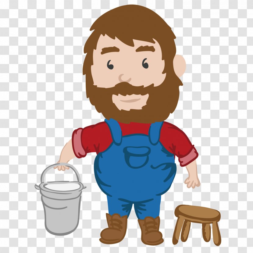 Farmer Cartoon - Play - The Worker Of Kettle Transparent PNG
