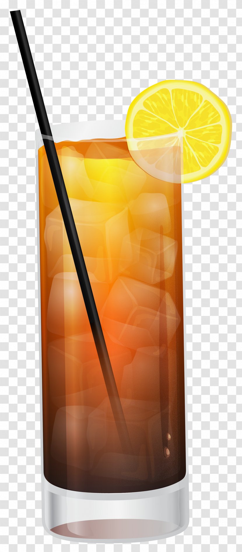 Cocktail Garnish Cola Clip Art - With Lemon Clipart Image Transparent PNG