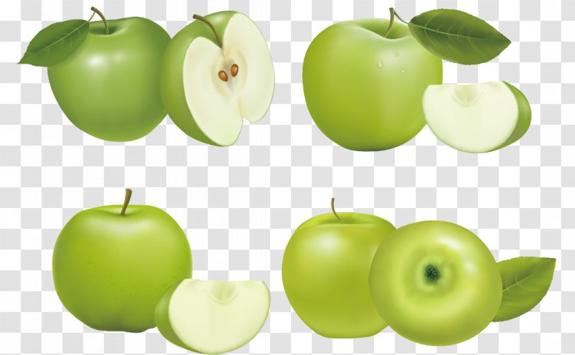 Apple Royalty-free Illustration - Natural Foods - Green Vector Transparent PNG