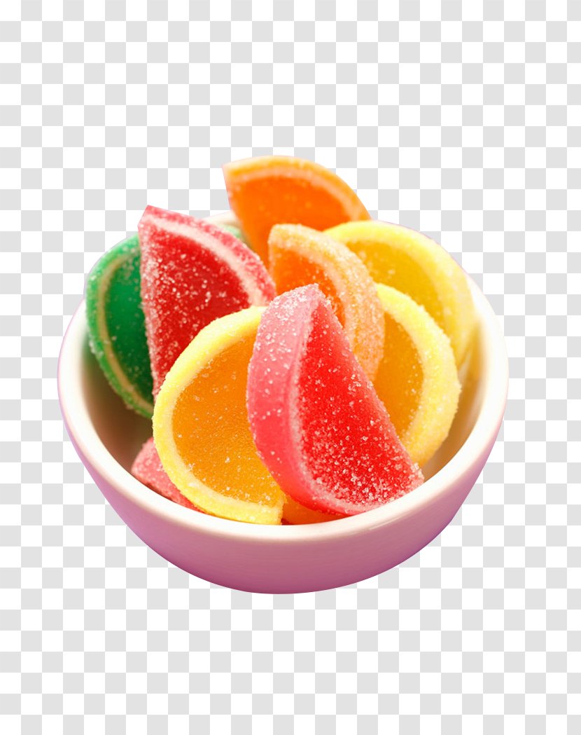Gumdrop Gummi Candy Gelatin Dessert Lollipop - Fruit - Watermelon Bowl Transparent PNG