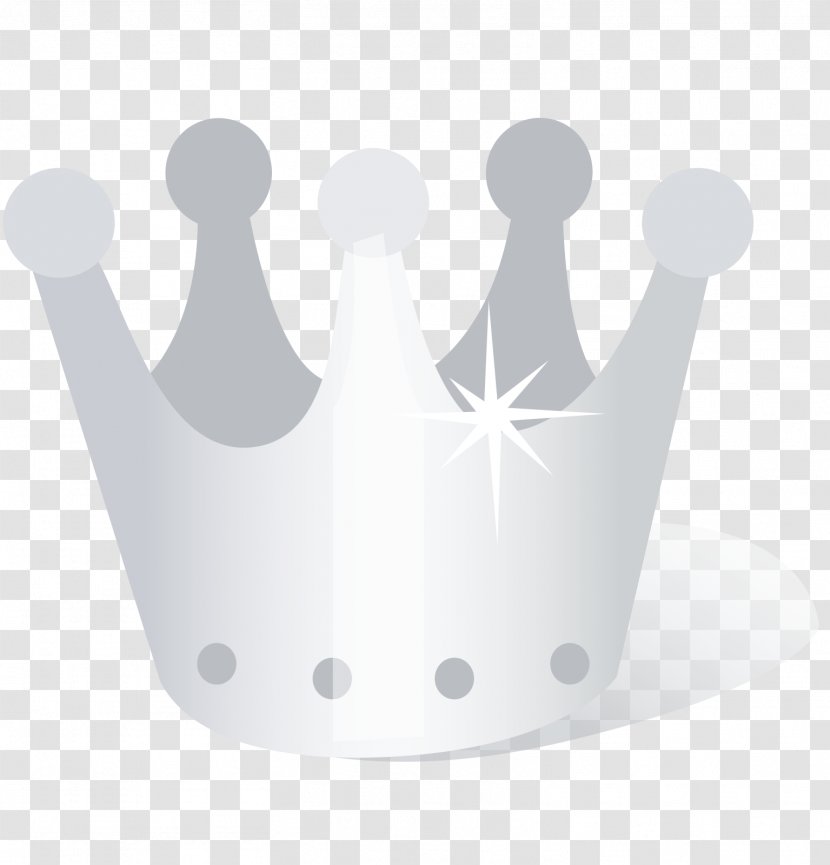 Crown - Hand - Silver Material Transparent PNG