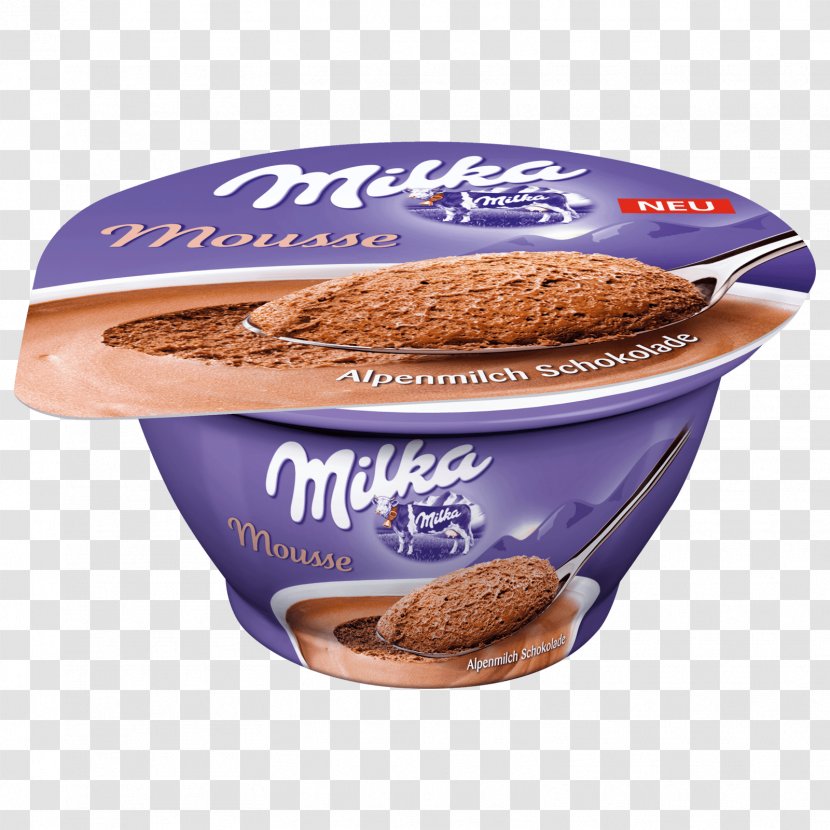 Ice Cream Mousse Milka Chocolate Pudding - Spread Transparent PNG