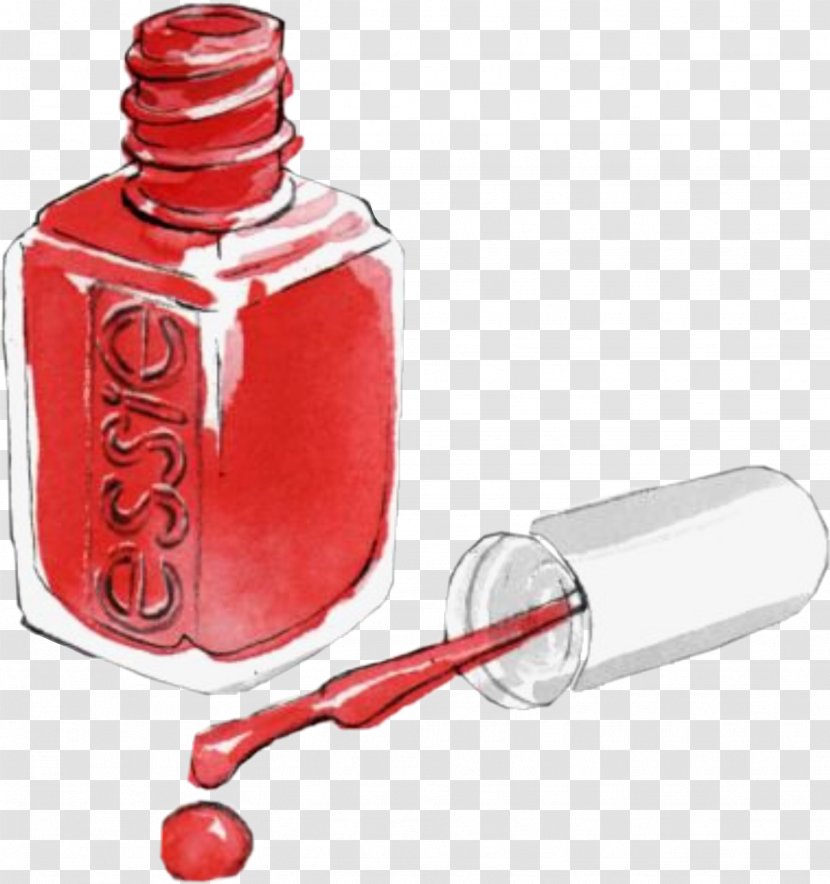 Nail Polish Red Care Material Property Cosmetics Transparent PNG