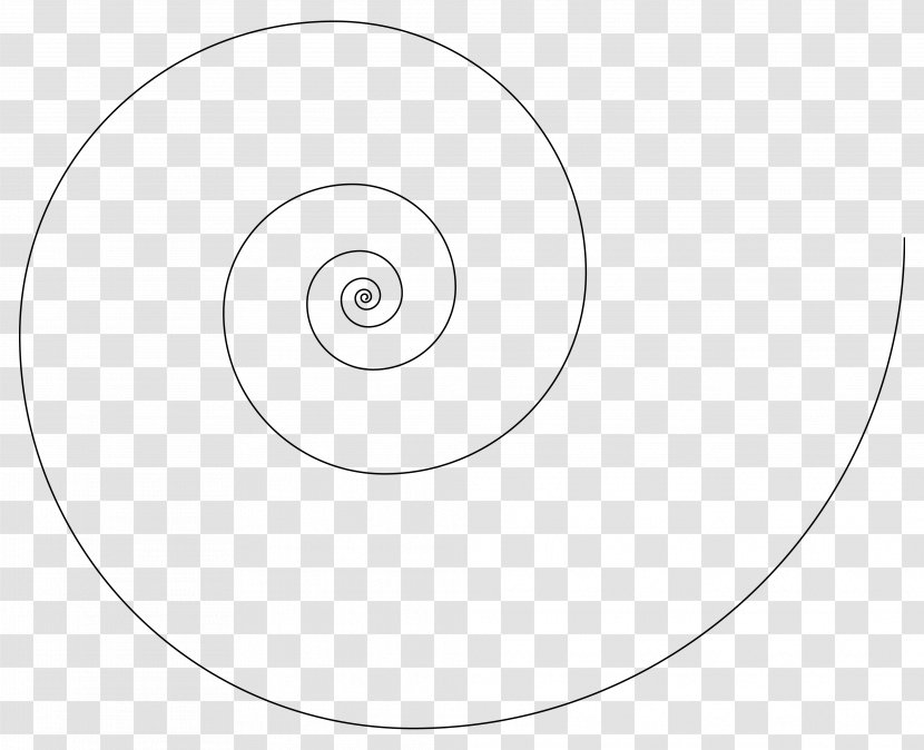 Circle Spiral Point - Black And White - Color Transparent PNG