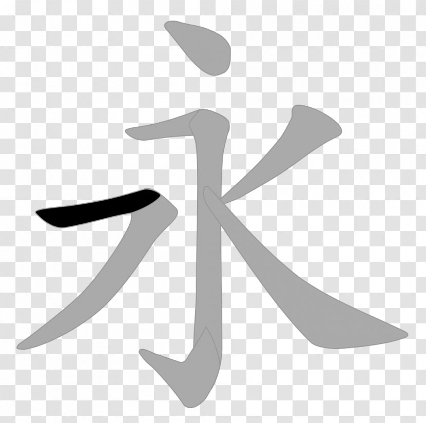 Chinese Characters Eight Principles Of Yong Kangxi Dictionary Radical - Culture - Calligraphy Transparent PNG