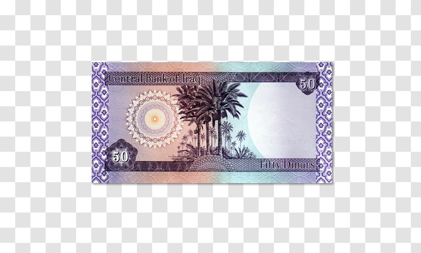 Iraqi Dinar Banknote Currency Iraq Stock Exchange Transparent PNG