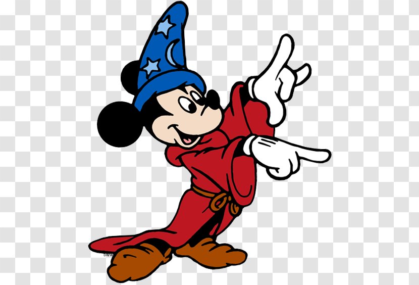 Mickey Mouse YouTube Donald Duck The Sorcerer's Apprentice Clip Art - Drawing Transparent PNG