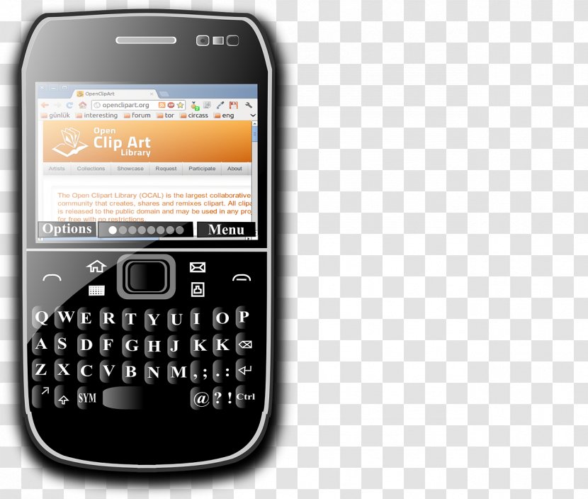 IPhone Telephone Smartphone Clip Art - Feature Phone - Blackberry Transparent PNG