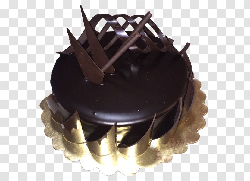 Chocolate Cake Truffle Ganache Sachertorte Layer Transparent PNG