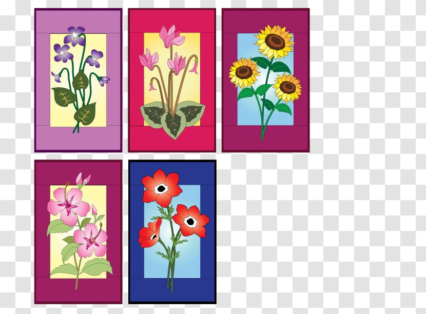 Floral Design Cut Flowers Petal Picture Frames - Flower Transparent PNG