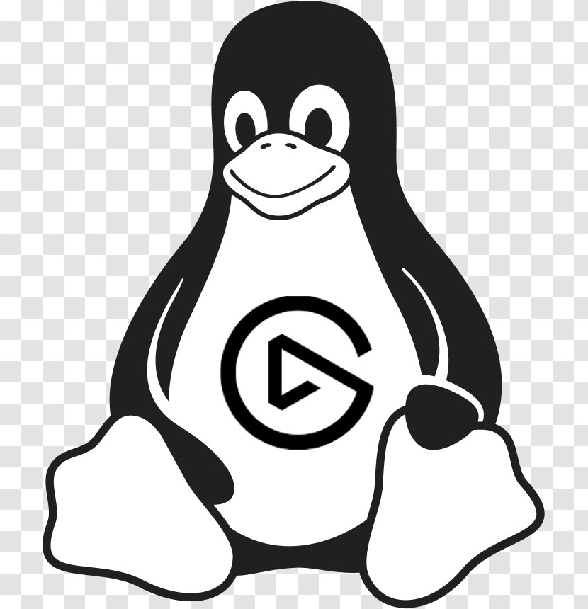 Tuxedo Debian GNU/Linux T-shirt - Bird - Linux Transparent PNG