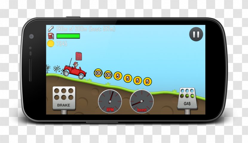 Hill Climb Racing Temple Run Android Emulator Game - Electronics Accessory Transparent PNG